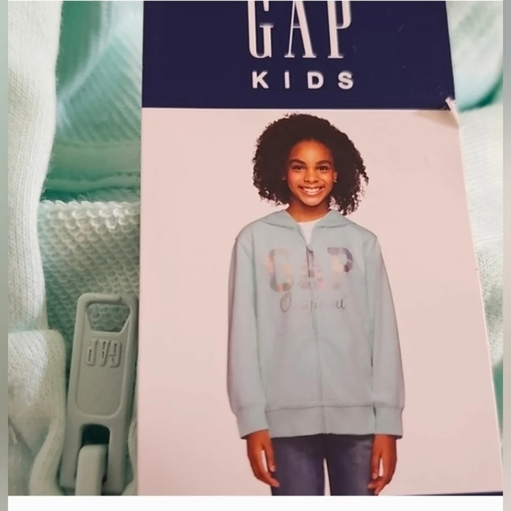 Gap Kids Full Zip French Terry Jacket Green Size M 8